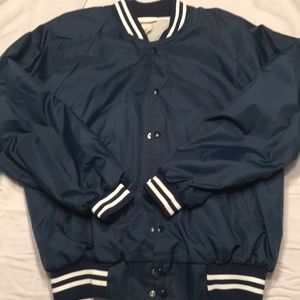 Windbreaker navy striped jacket